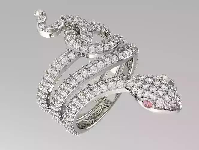Snake diamond ring 3