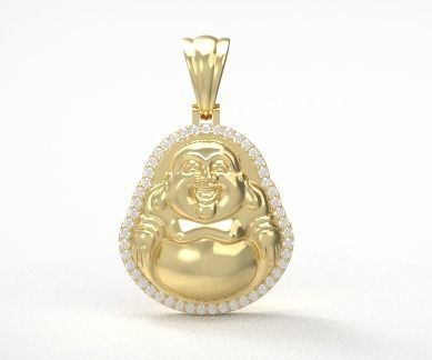 Smile budha diamond nice design 3D print model_1