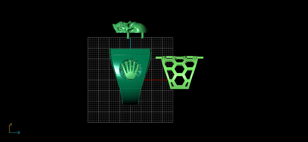 Skull men ring 3D print model_4