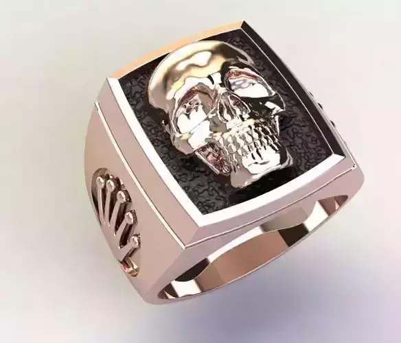 Skull men ring