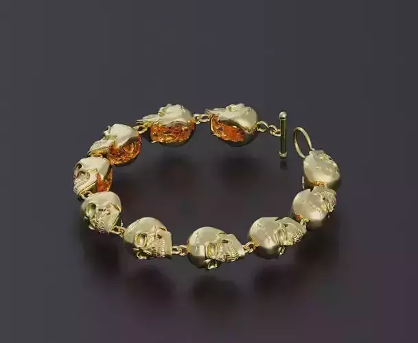 Skull bracelet nice design