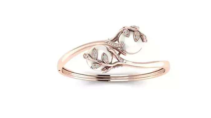 Pearl leaf natural bracelet