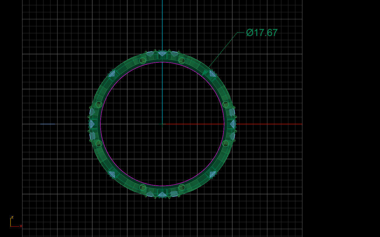Patek phillip small version ring 3D print model_9