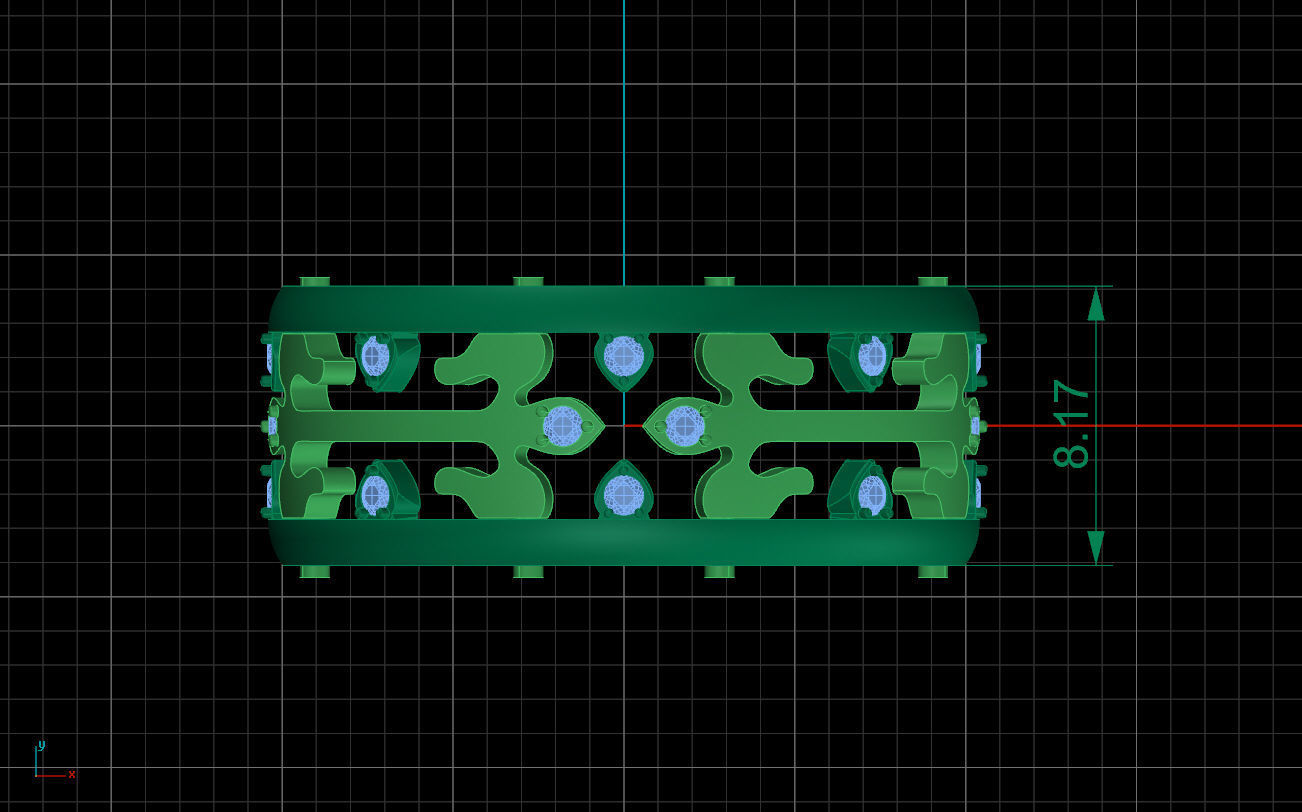 Patek phillip small version ring 3D print model_2