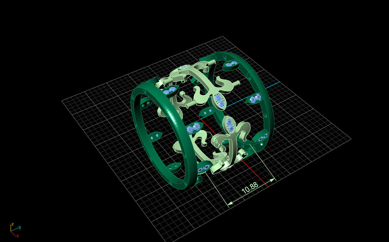 Patek phillip big version ring 3D print model_6