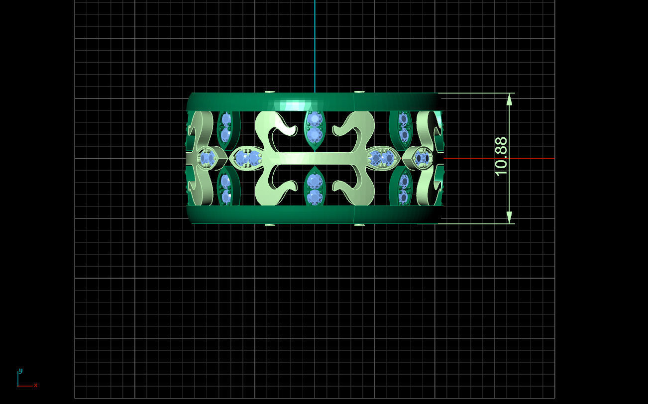 Patek phillip big version ring 3D print model_2