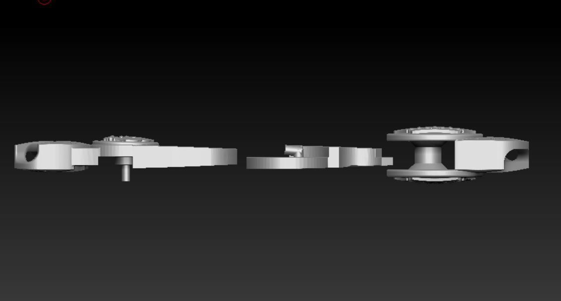 Oldschool skull bracelet 3D print model_12