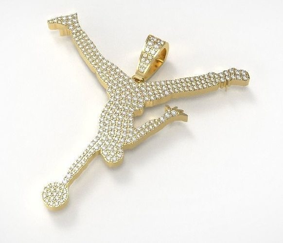 NBA diamond logo pendant 3D print model