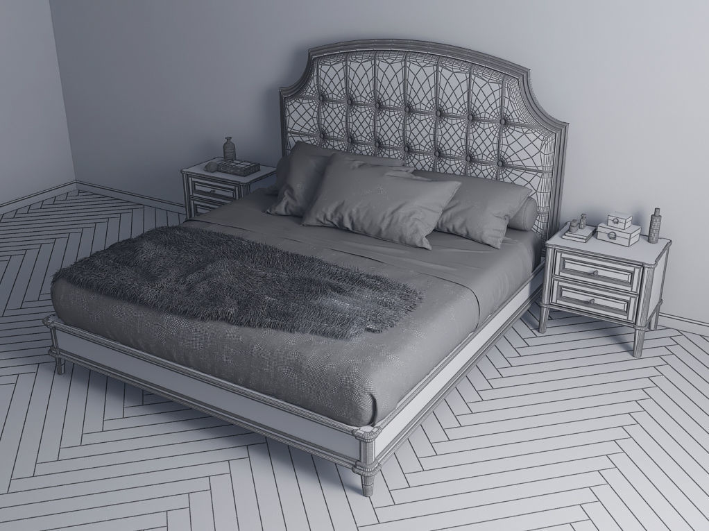 bed and tab 3D model_4