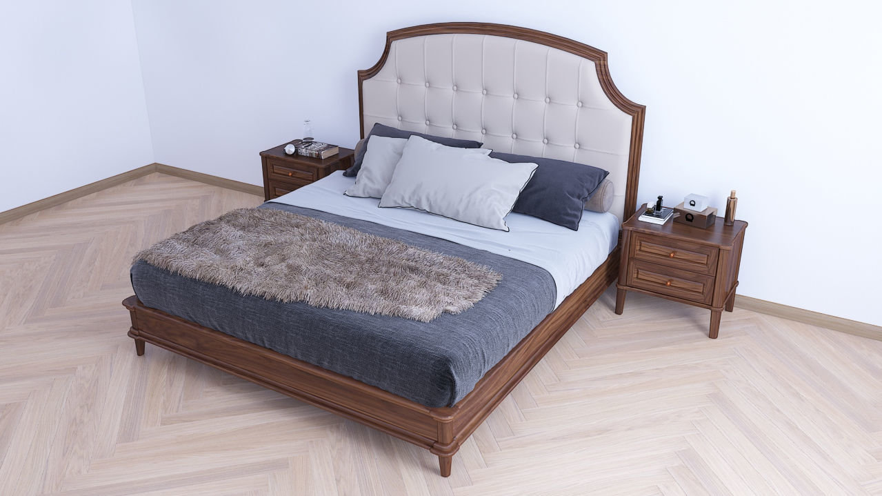 bed and tab 3D model_1