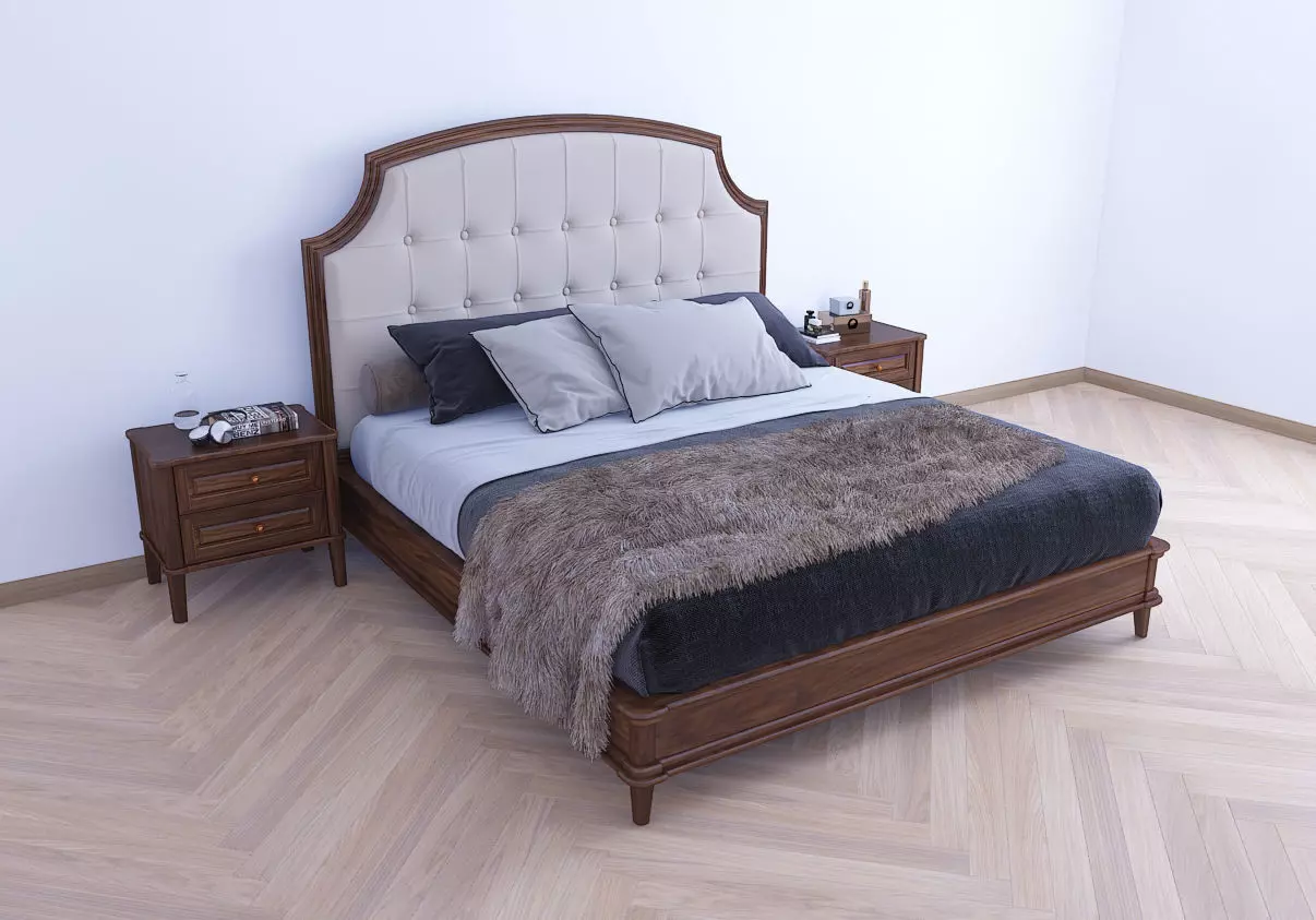 bed and tab 3D model_0