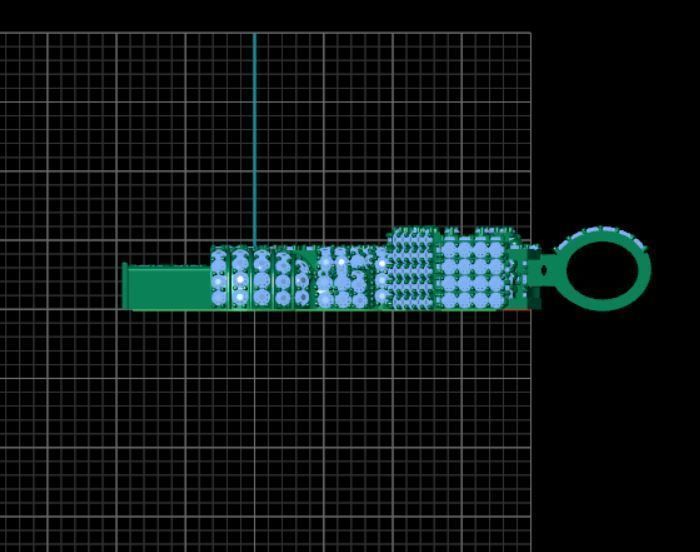 Mini uzi gun pendant 3D print model_10