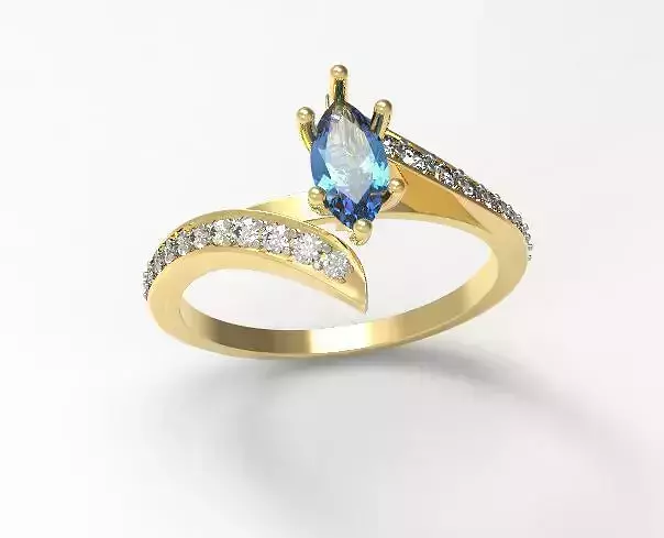 Marquise diamond ring