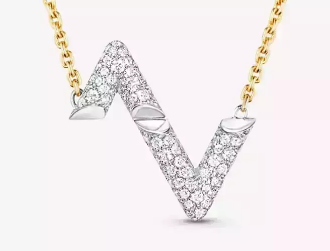 LV Volt diamond pendant