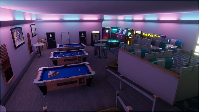 Pizza Bar Low-poly 3D model