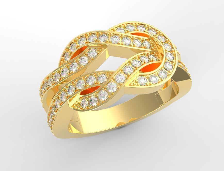 Infinite ring Fred 3D print model_2