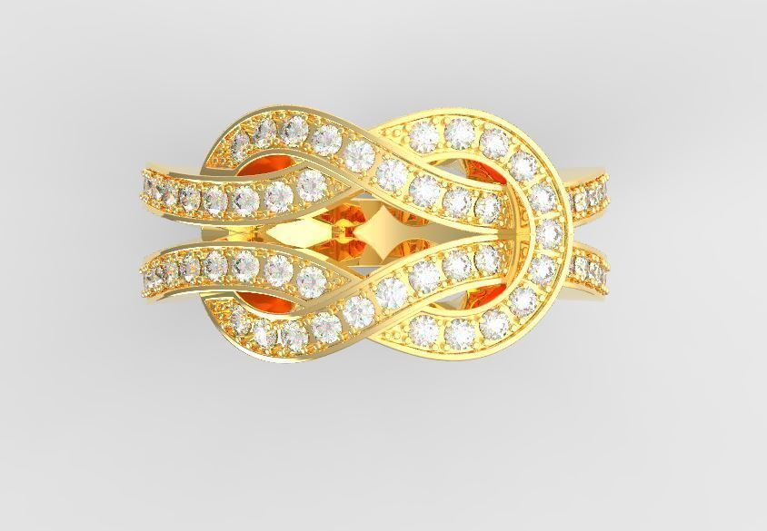 Infinite ring Fred 3D print model_3