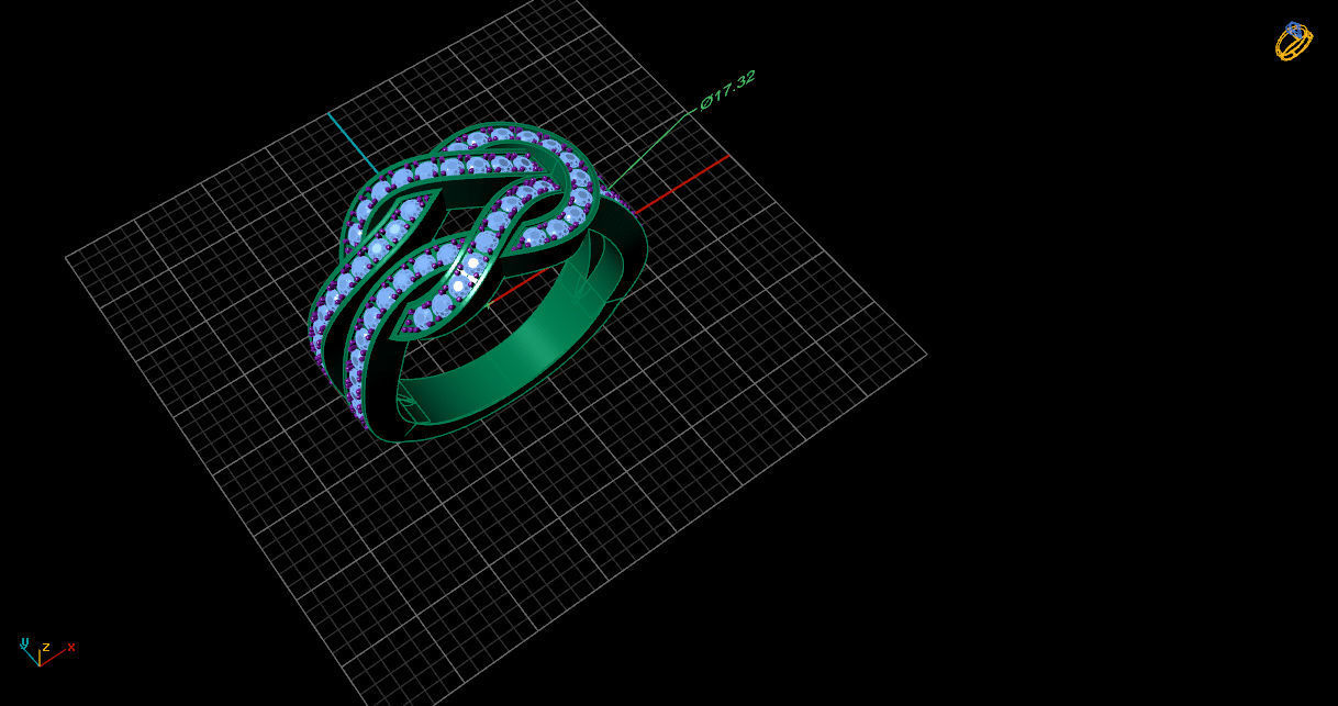 Infinite ring Fred 3D print model_8