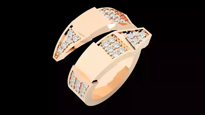 Snake Diamond Ring 3dm stl renders details  3D print model