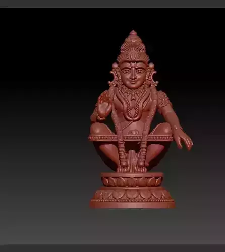 swami ayyappan 3d model high poly mesh 3D print model