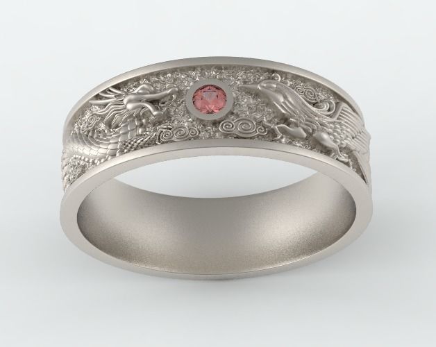 Dragon phoenix small band 3D print model_6