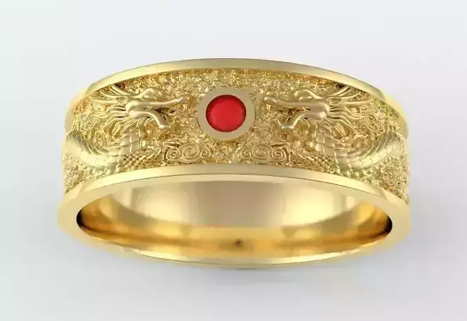 Double dragon ring small version