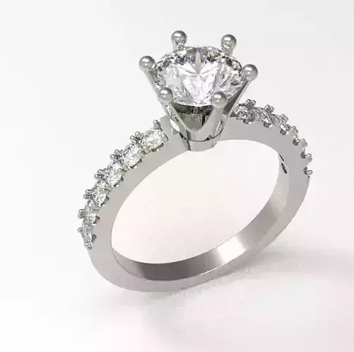 Diamond ring crown
