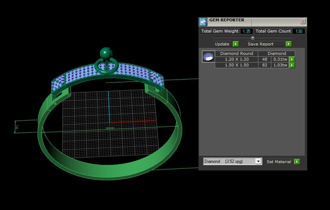 Collier de chien bracelet 3D print model_6