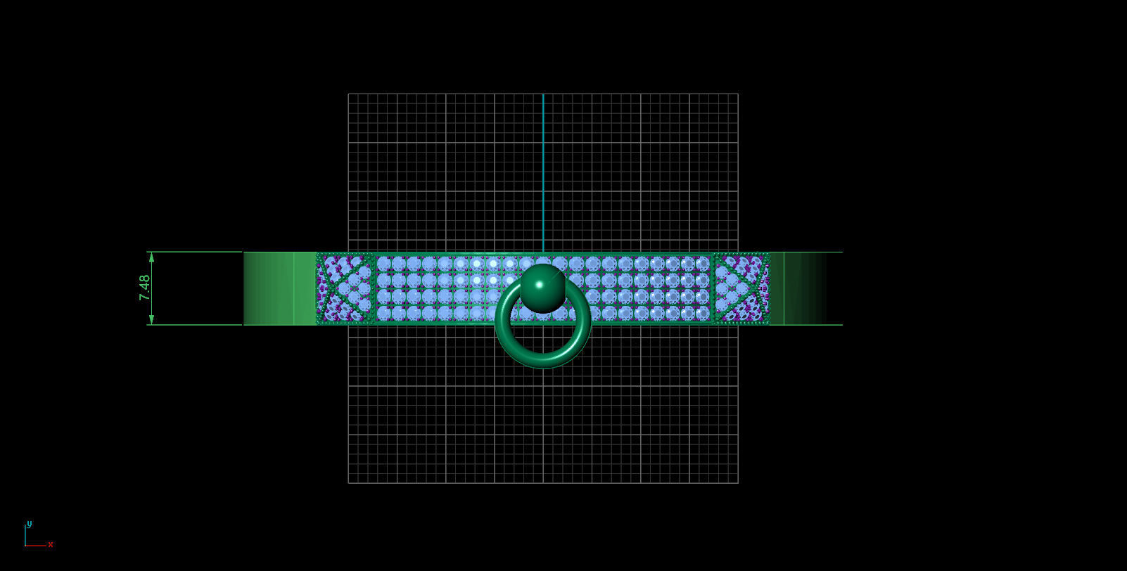 Collier de chien bracelet 3D print model_2