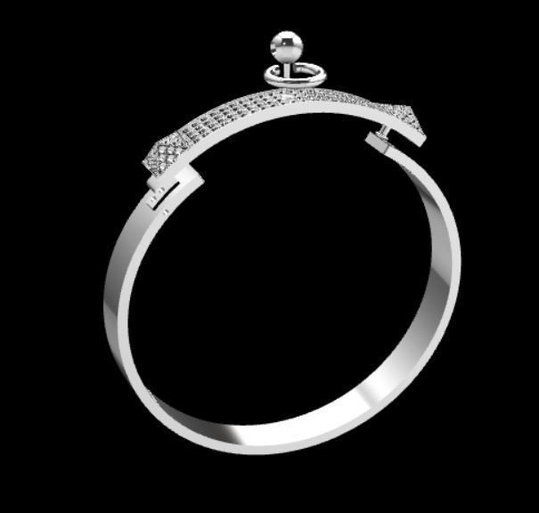 Collier de chien bracelet 3D print model_1