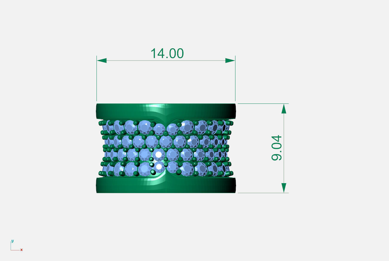 Bzero1 diamond ring 3D print model_5