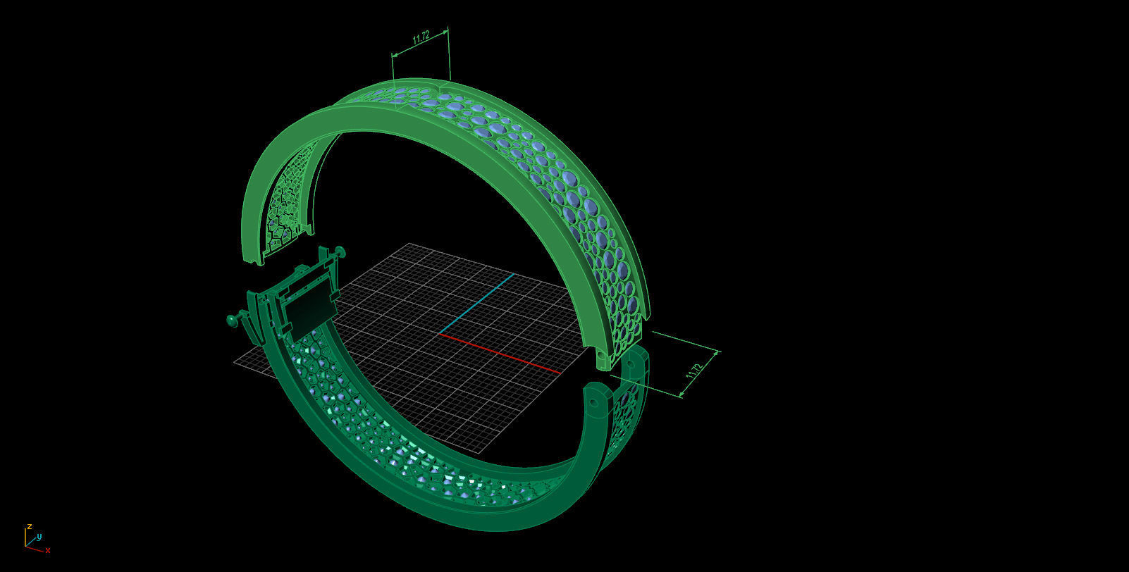 BVL Bzero1 bracelet 3D print model_1