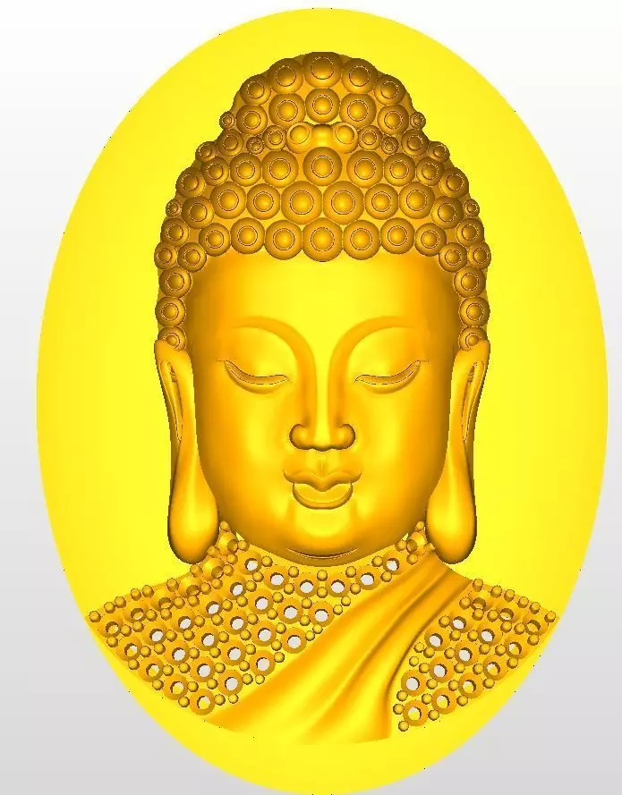 Budha sculture pendant 3D print model