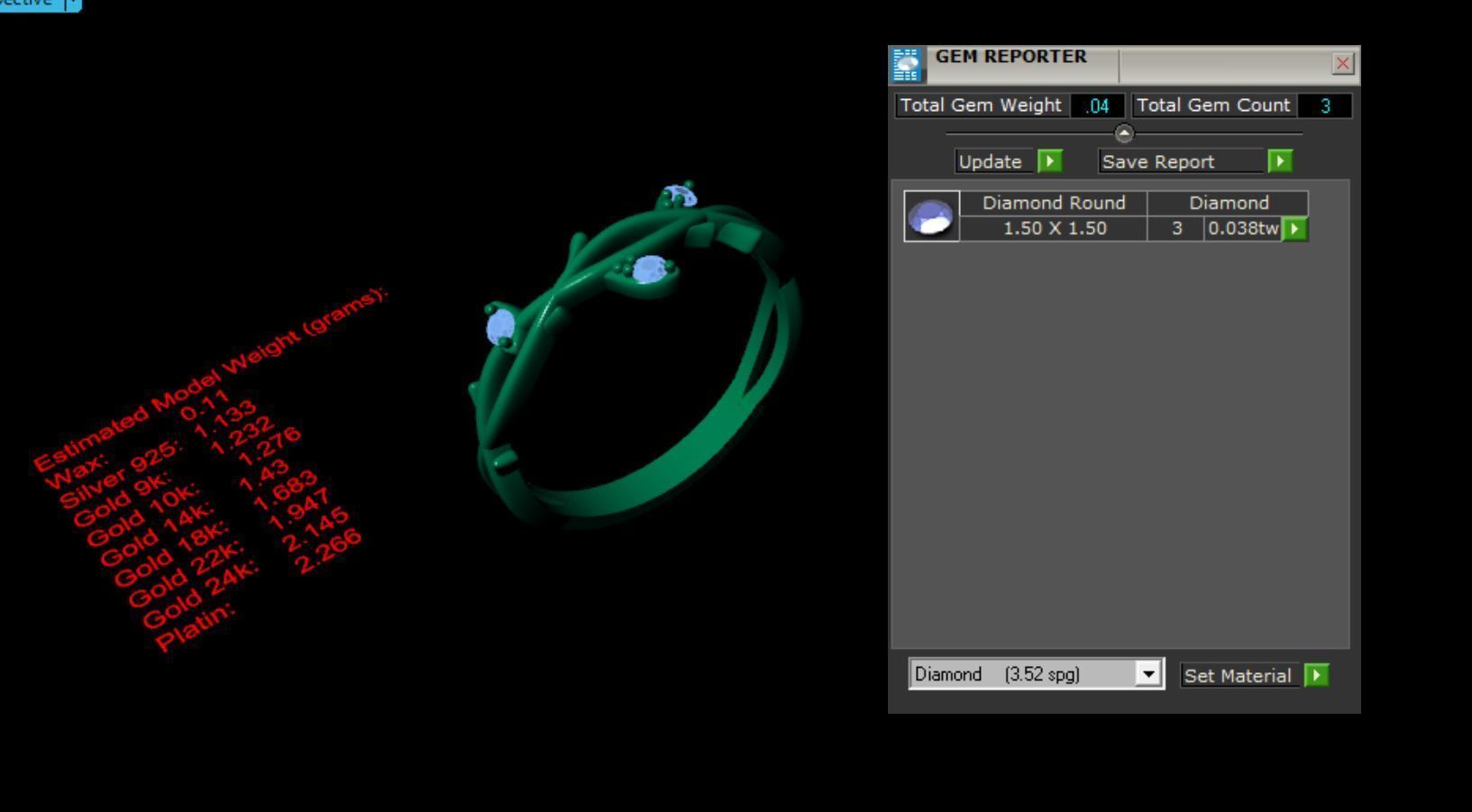 Branch tree ring 3D print model_6