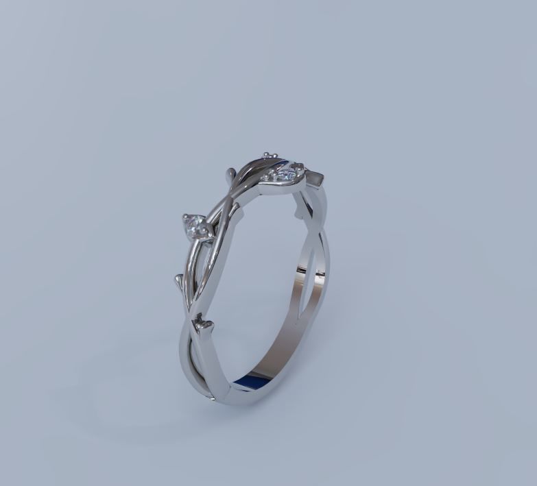 Branch tree ring 3D print model_2