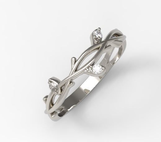 Branch tree ring 3D print model_14