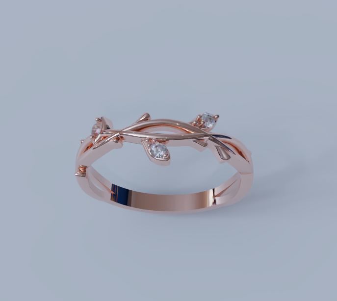 Branch tree ring 3D print model_4