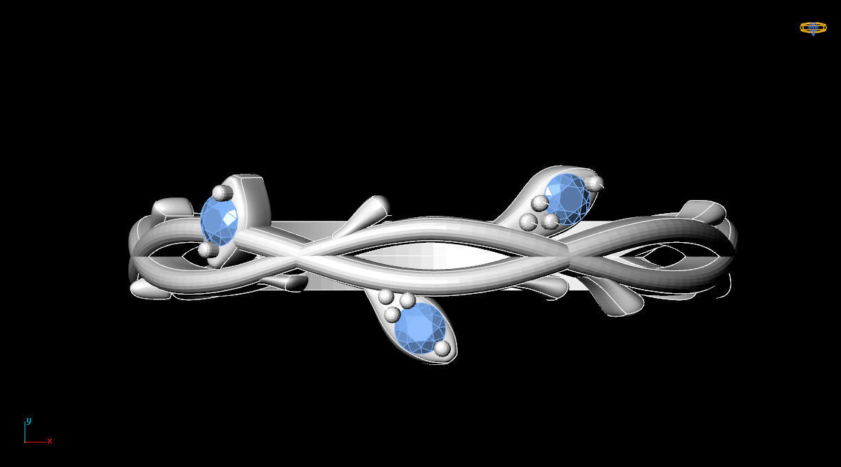 Branch tree ring 3D print model_16
