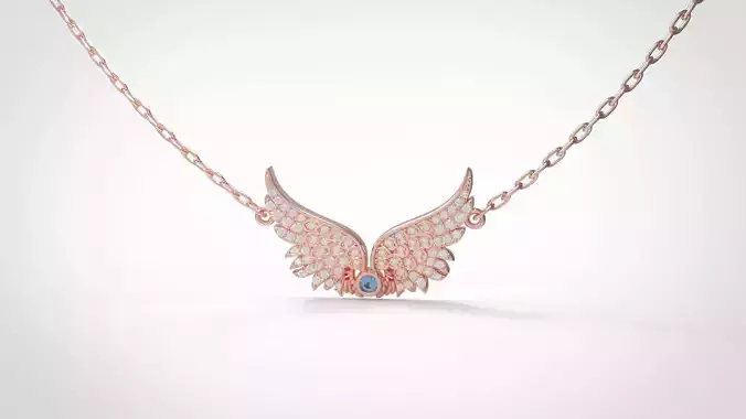 Angel wing pendant