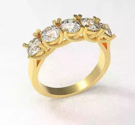 5 diamond ring