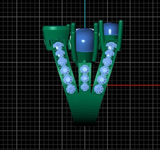 4 stones ring design 3D print model_9