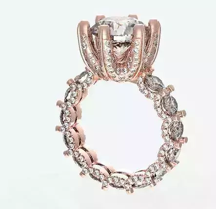 10mm diamond ring 6 prongs