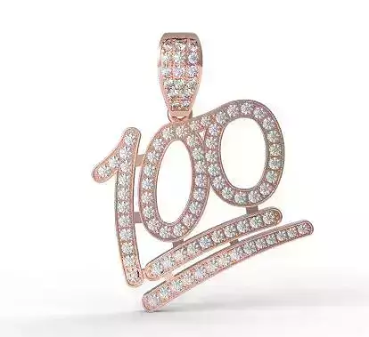 100 number pendant