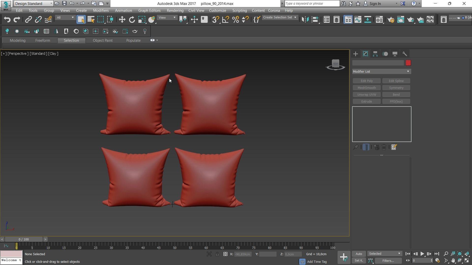 Decorative pillows Houzz set 90 3D model_17