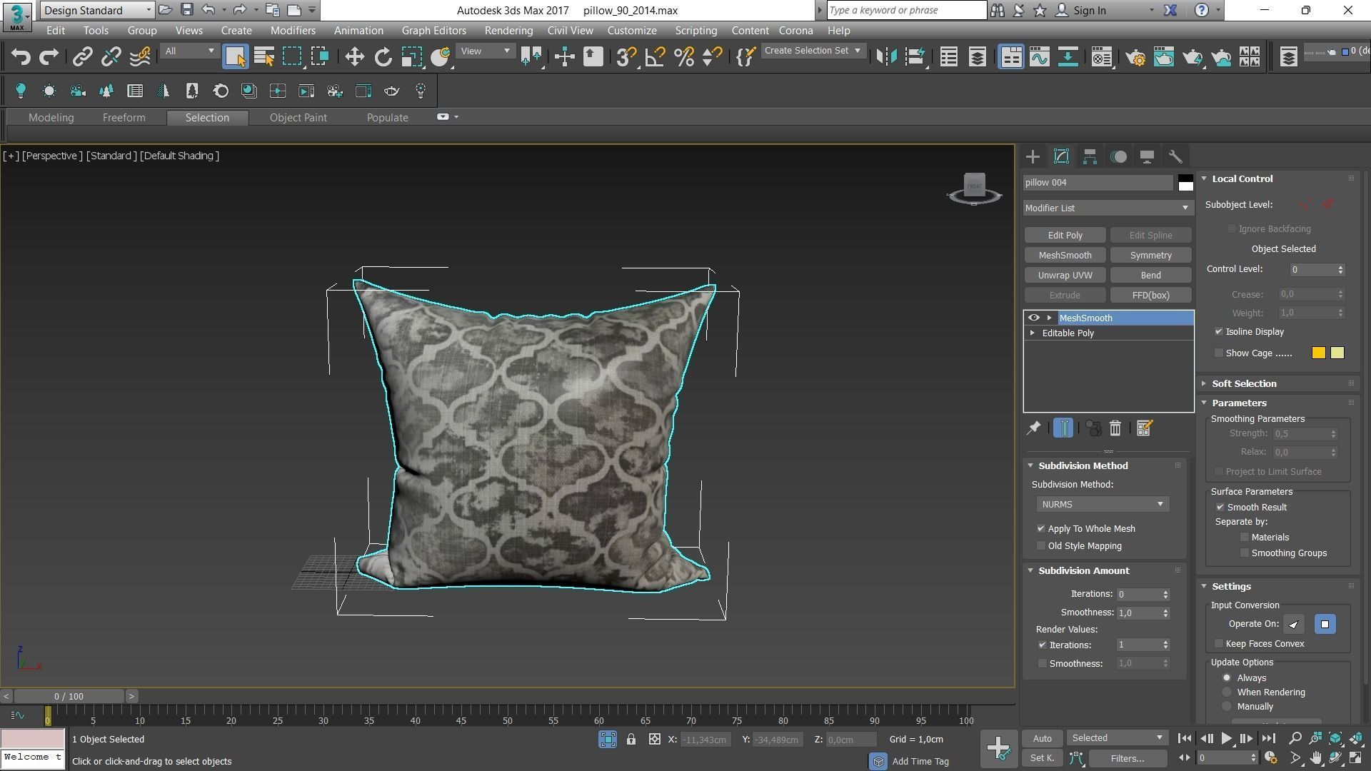 Decorative pillows Houzz set 90 3D model_7