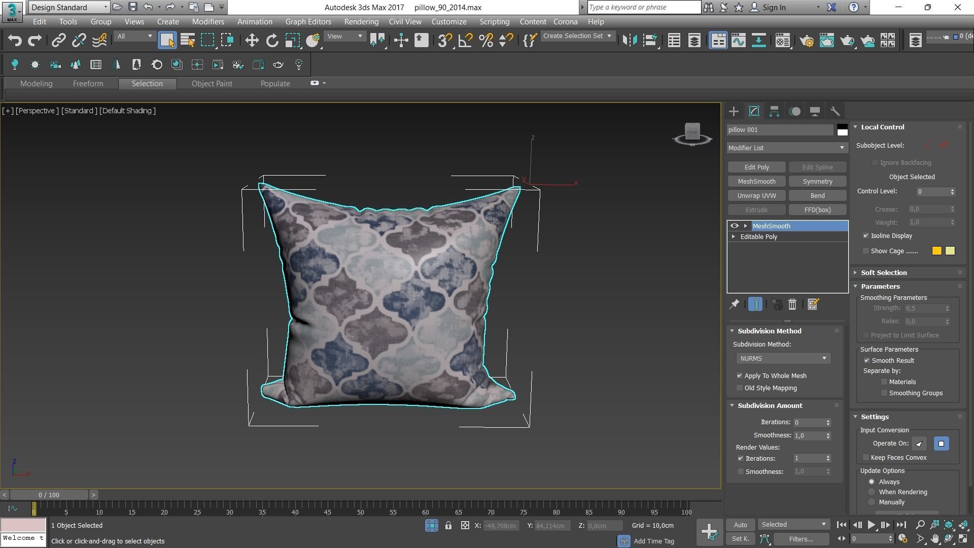 Decorative pillows Houzz set 90 3D model_1