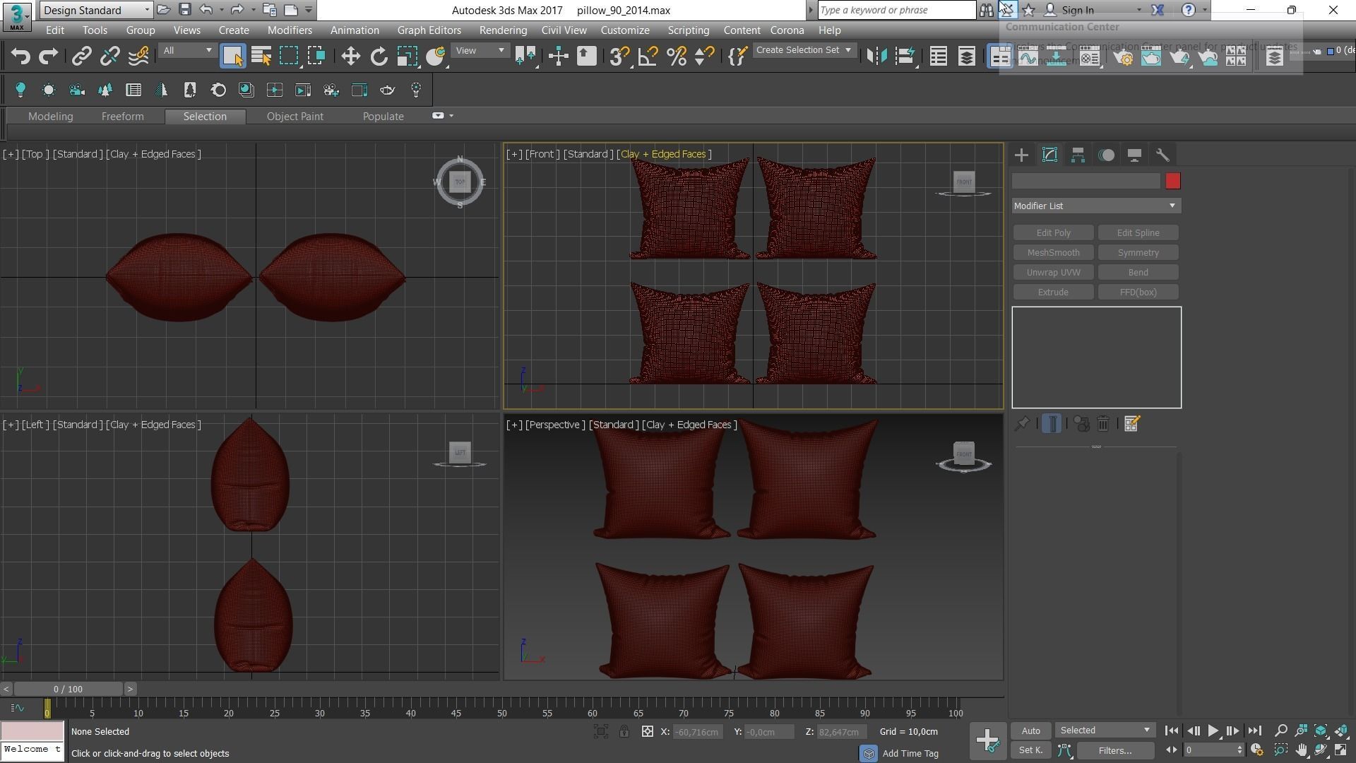 Decorative pillows Houzz set 90 3D model_14