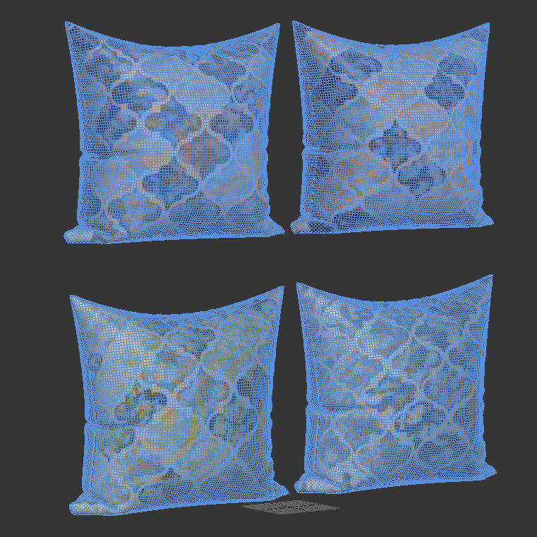 Decorative pillows Houzz set 90 3D model_11