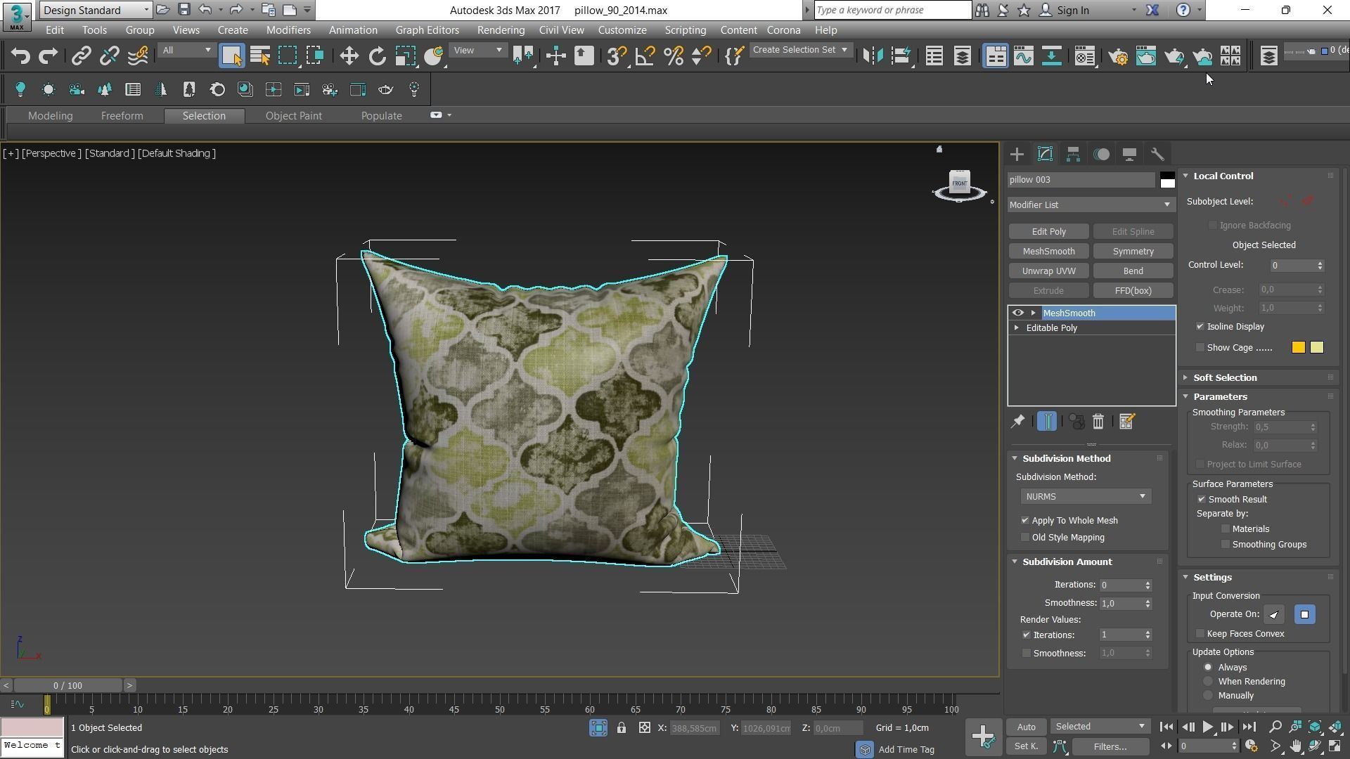 Decorative pillows Houzz set 90 3D model_5