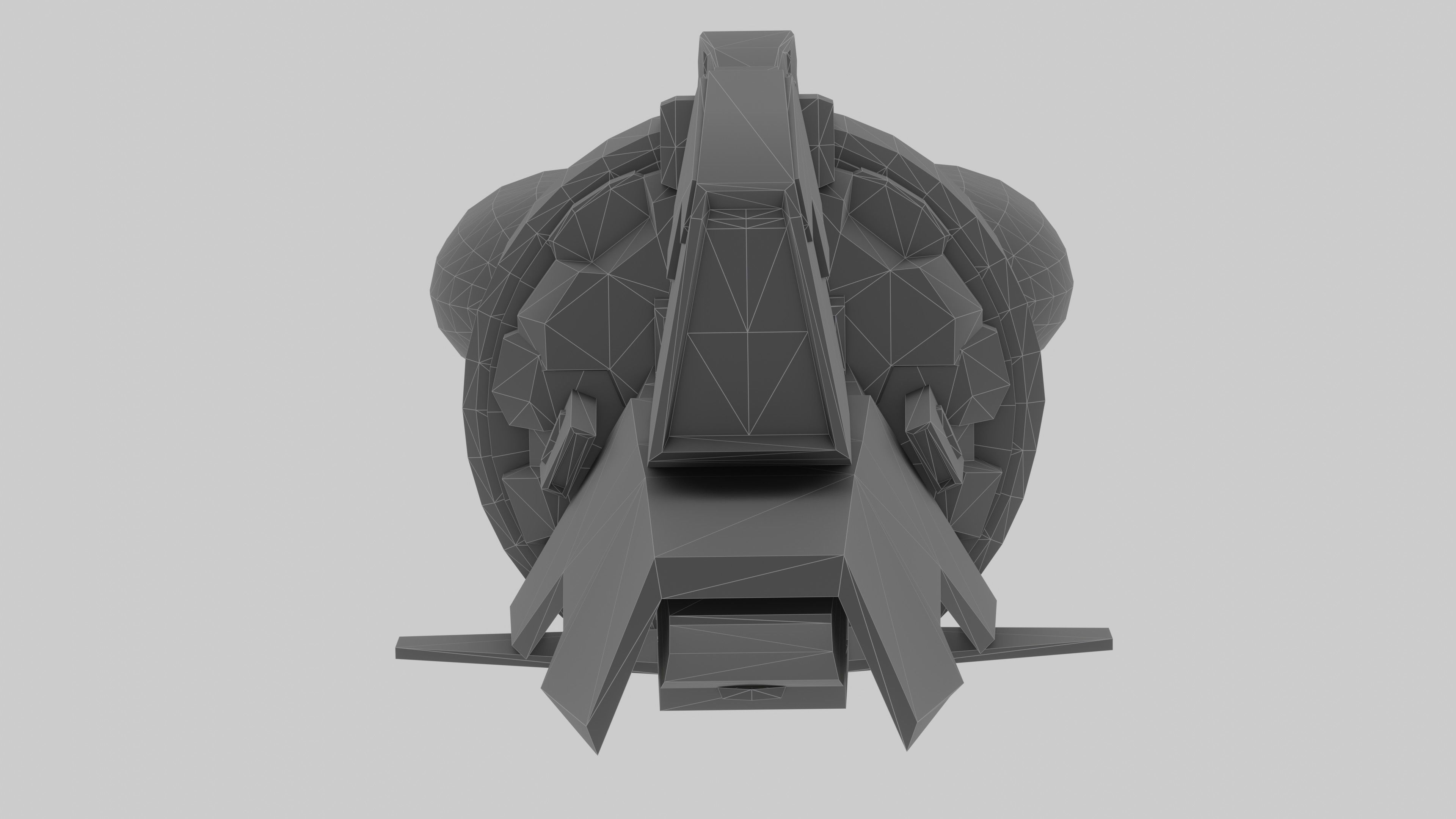 Gladius Spaceship Low-poly 3D model_15